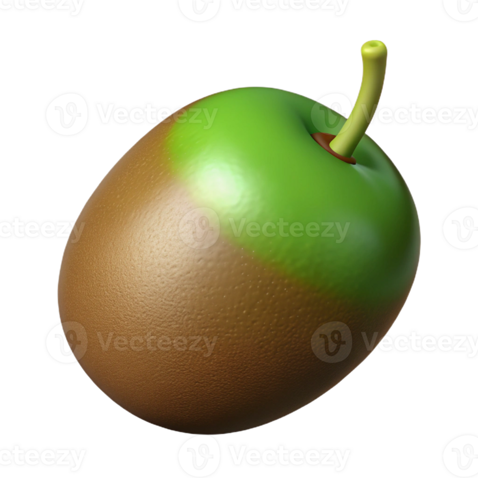 3D Render of a Kiwi Fruit png