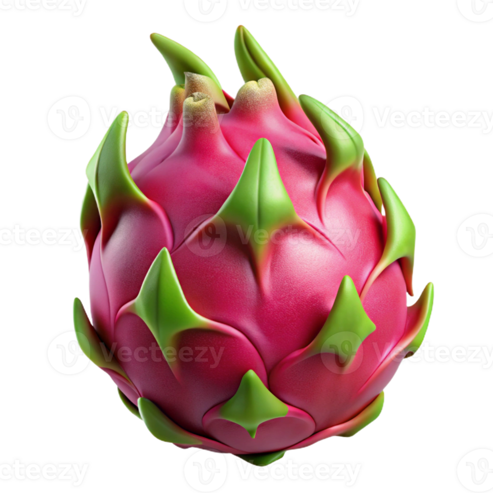 3D Render of a Dragon Fruit png