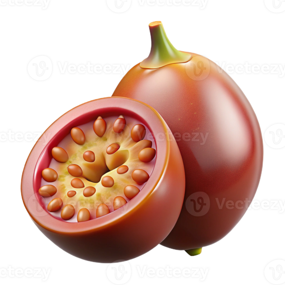 3D Render of Tamarillo Fruit png