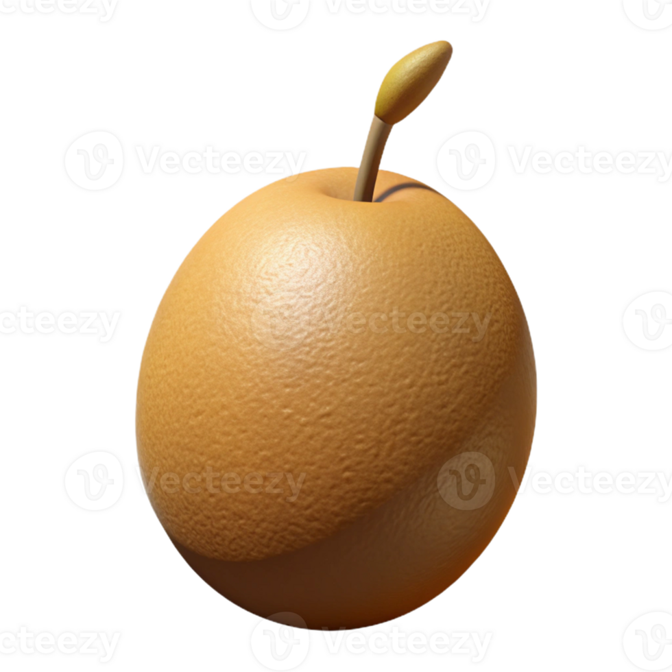 3D Render of a Sprouting Seed Egg png