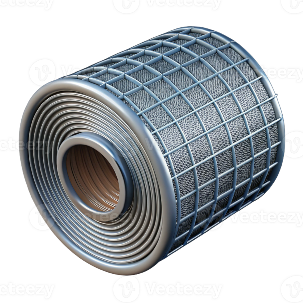 3D Render of Cylindrical Filter png