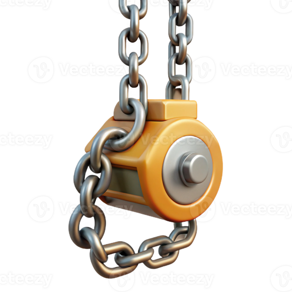 3D Render Chain Hoist Illustration png