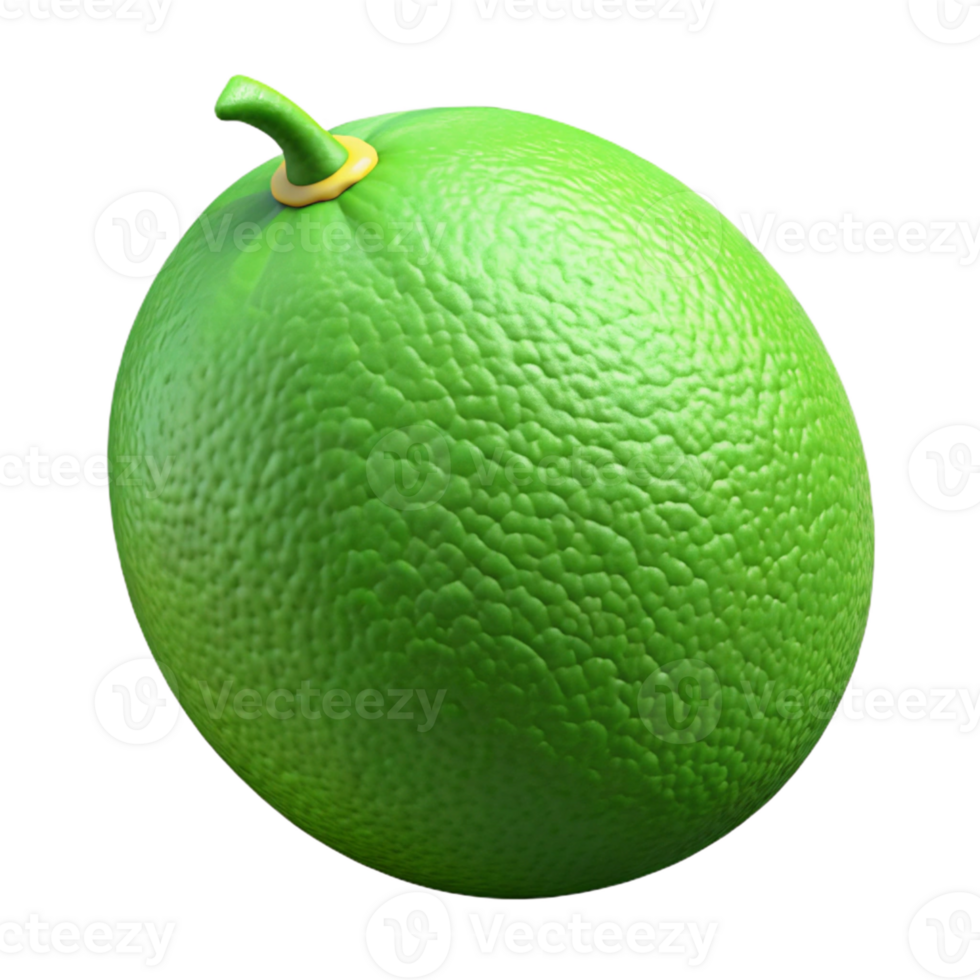 3D Render of a Lime Fruit png