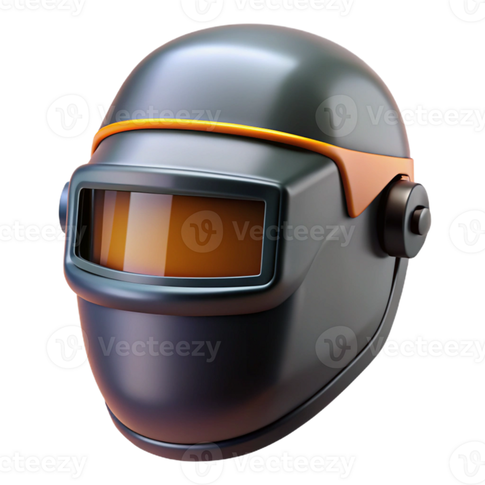 3D Render Welding Helmet Safety Gear png