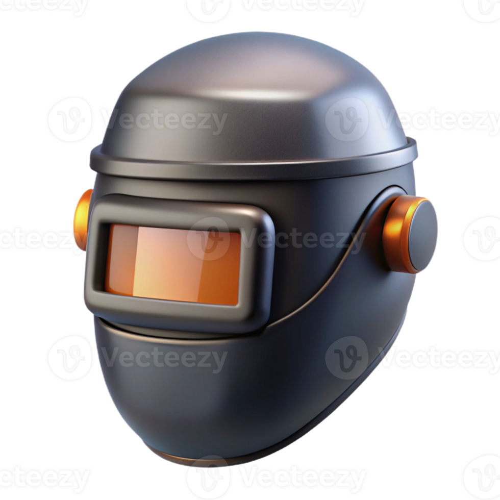 3D Render Welder Helmet Illustration png