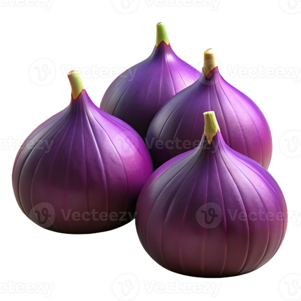 3D Render of Purple Figs png