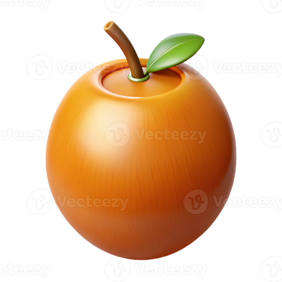 3D Render of an Orange Fruit png