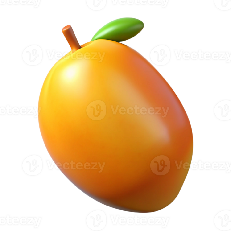 3D Render of a Mango Fruit png