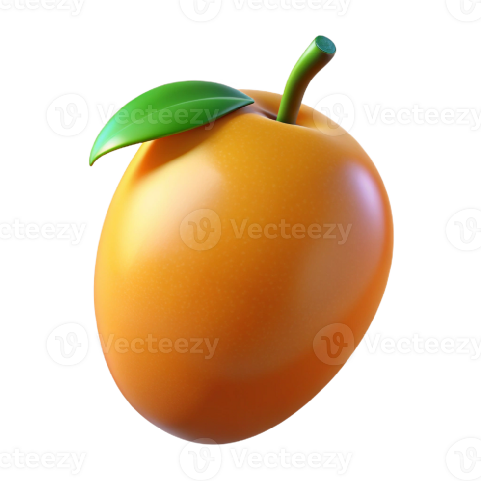 3D Render of a Juicy Orange Fruit png