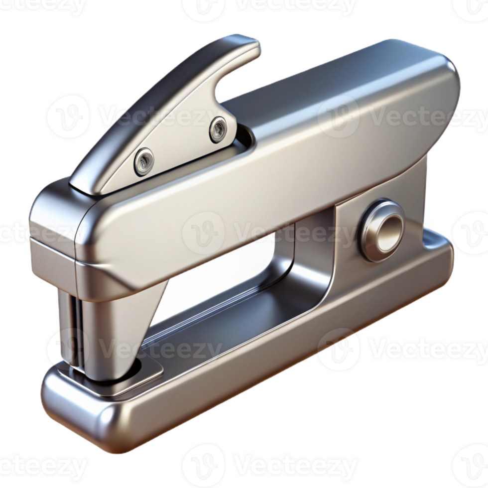 Metallic 3D Render of a Futuristic Device png