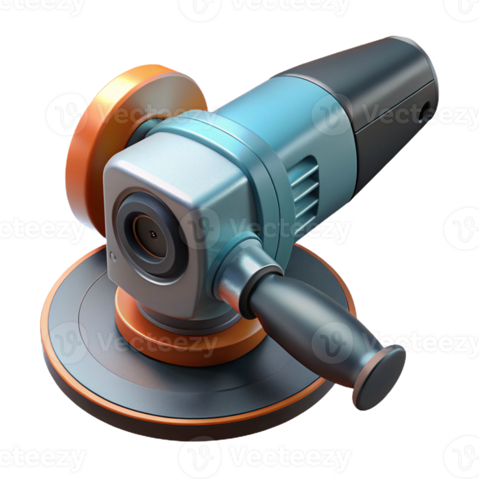 3D Render of a Modern Angle Grinder png
