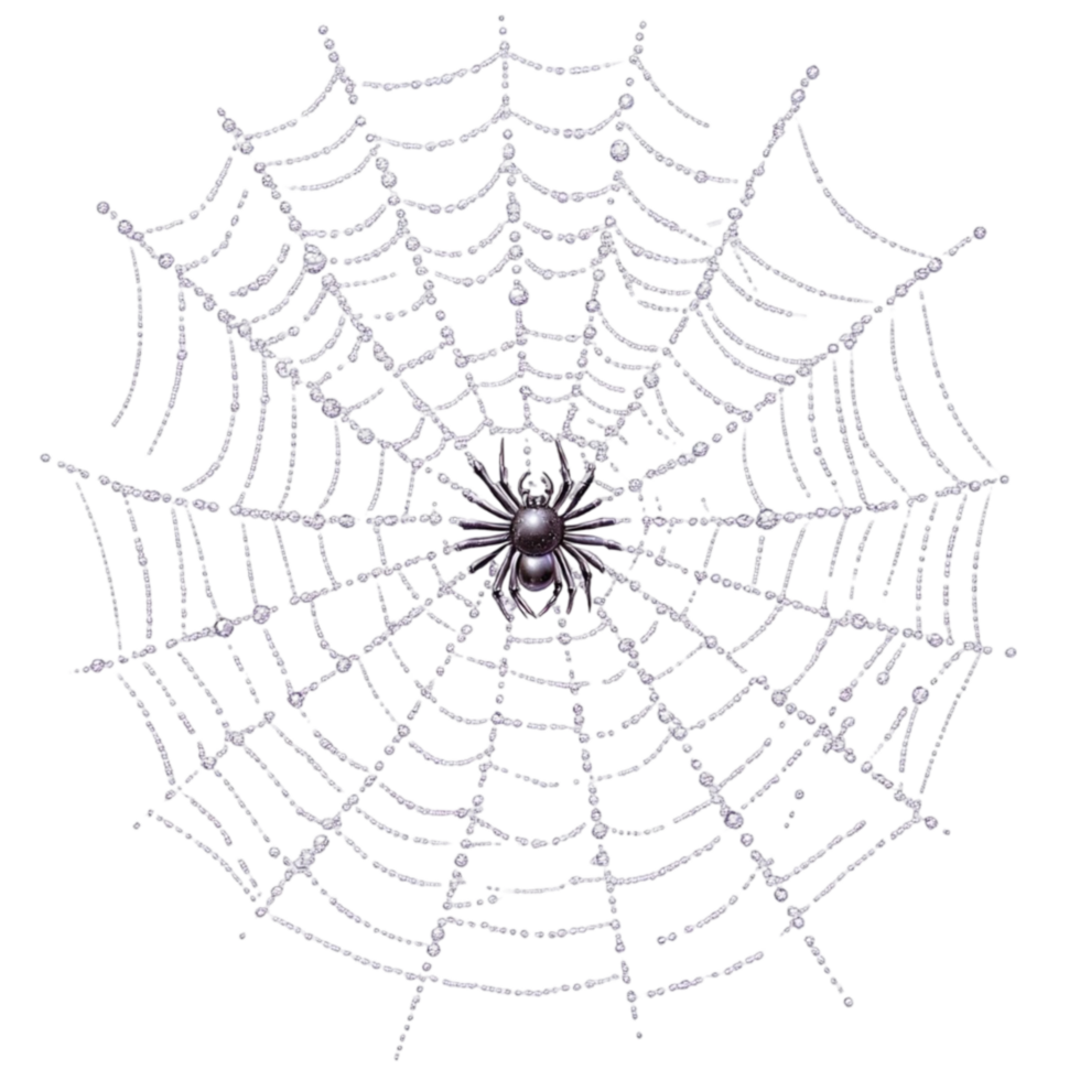 Delicate Spider Web Design png
