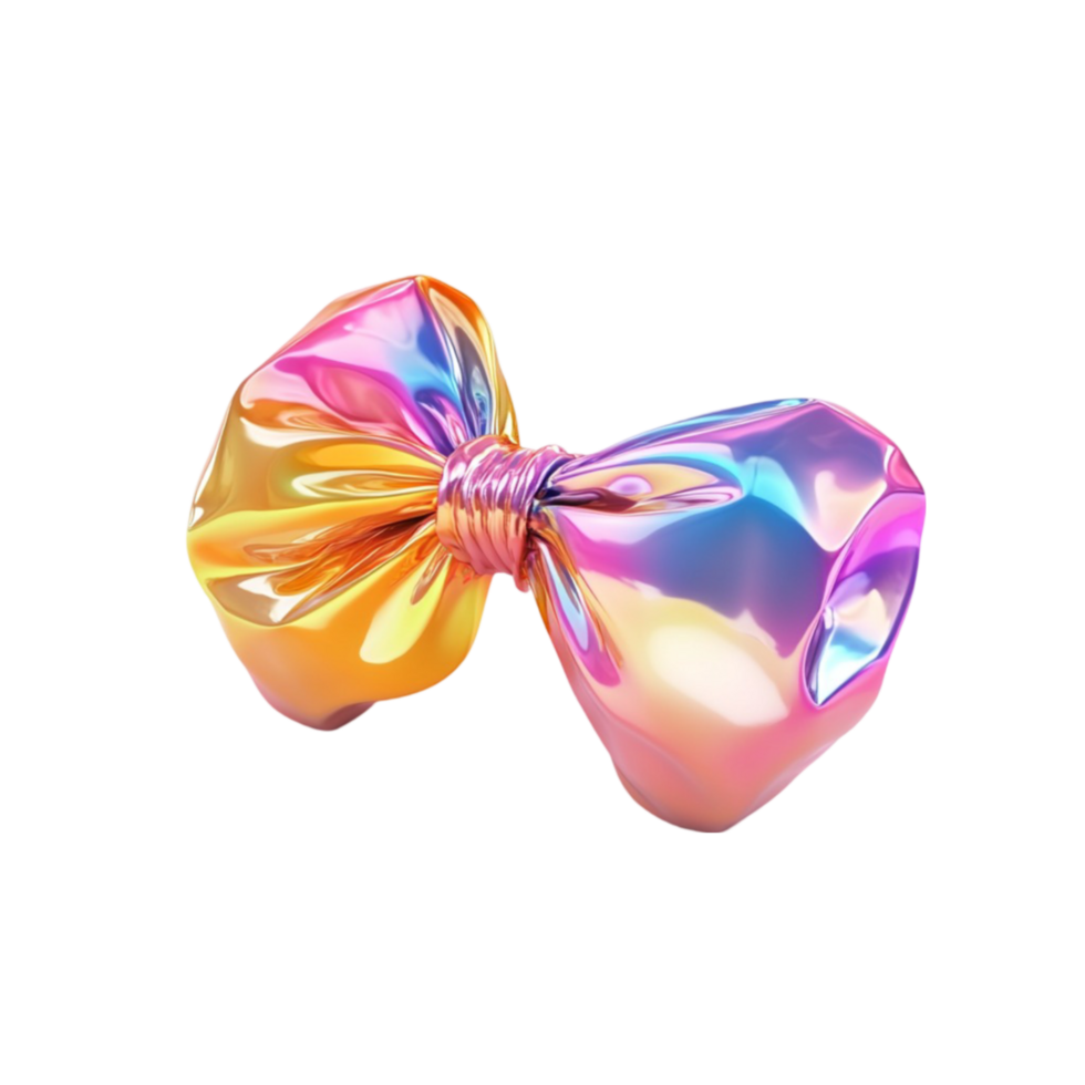 A bow made of shiny material png