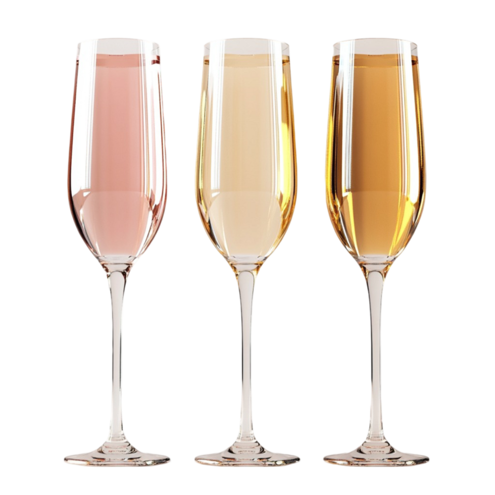 Elegant Champagne Flutes png