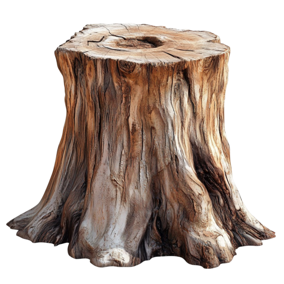 A tree stump is shown on a black background png