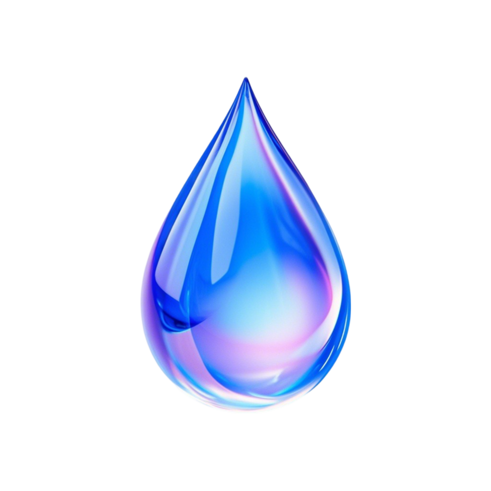 Minimalist Water Droplet Symbol png