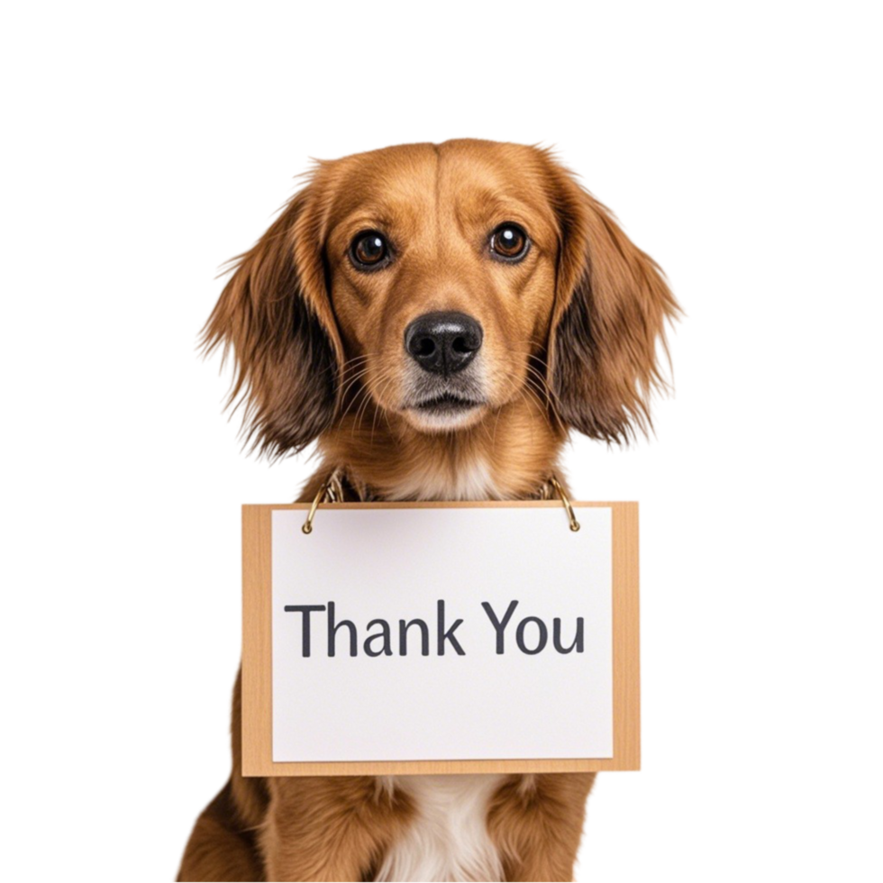 Thank you dog png