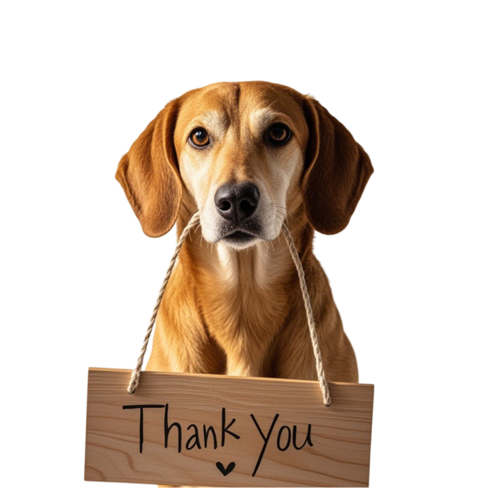Thank you dog png