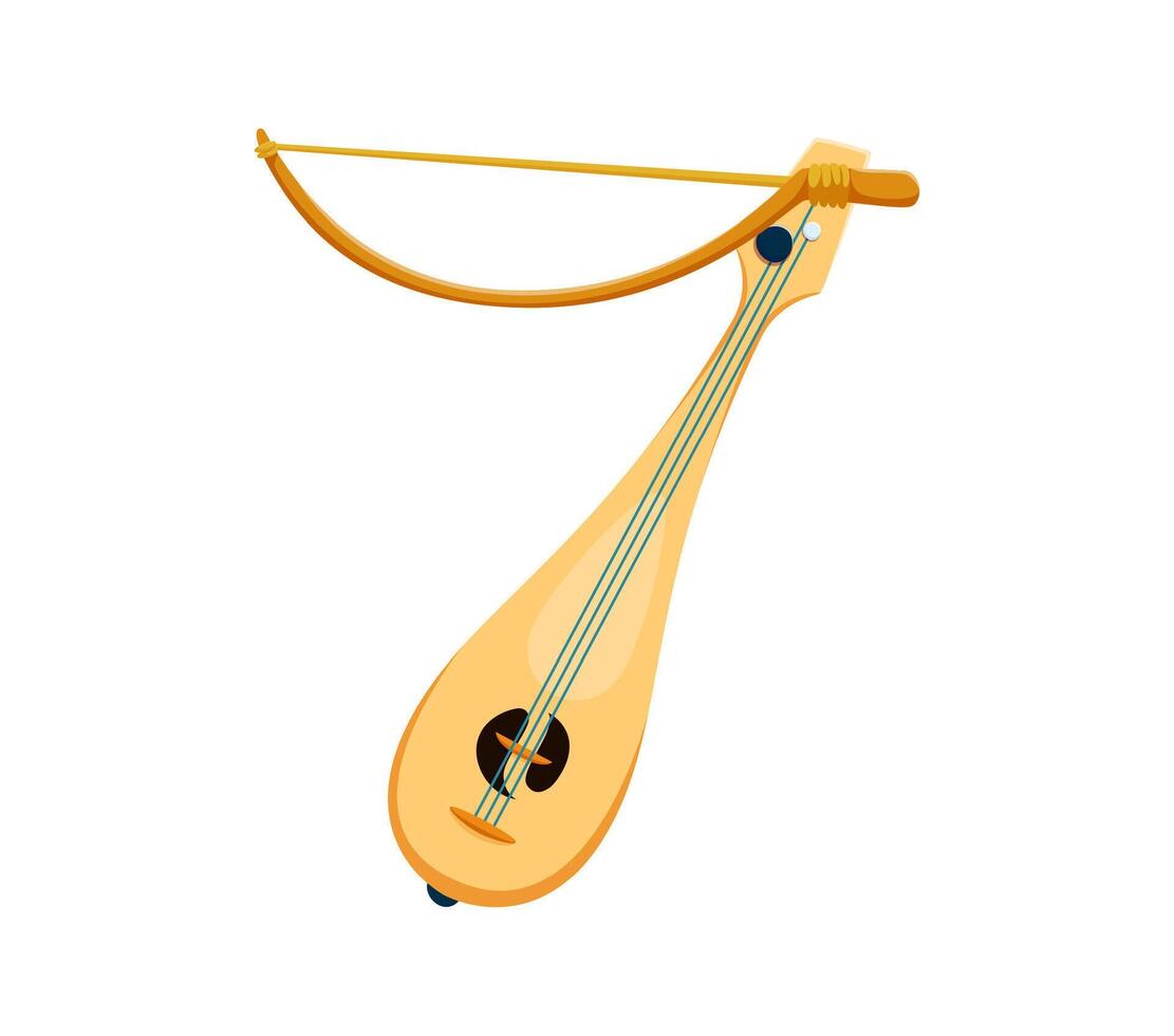Kemenche musical instrument font 7 digit symbol vector