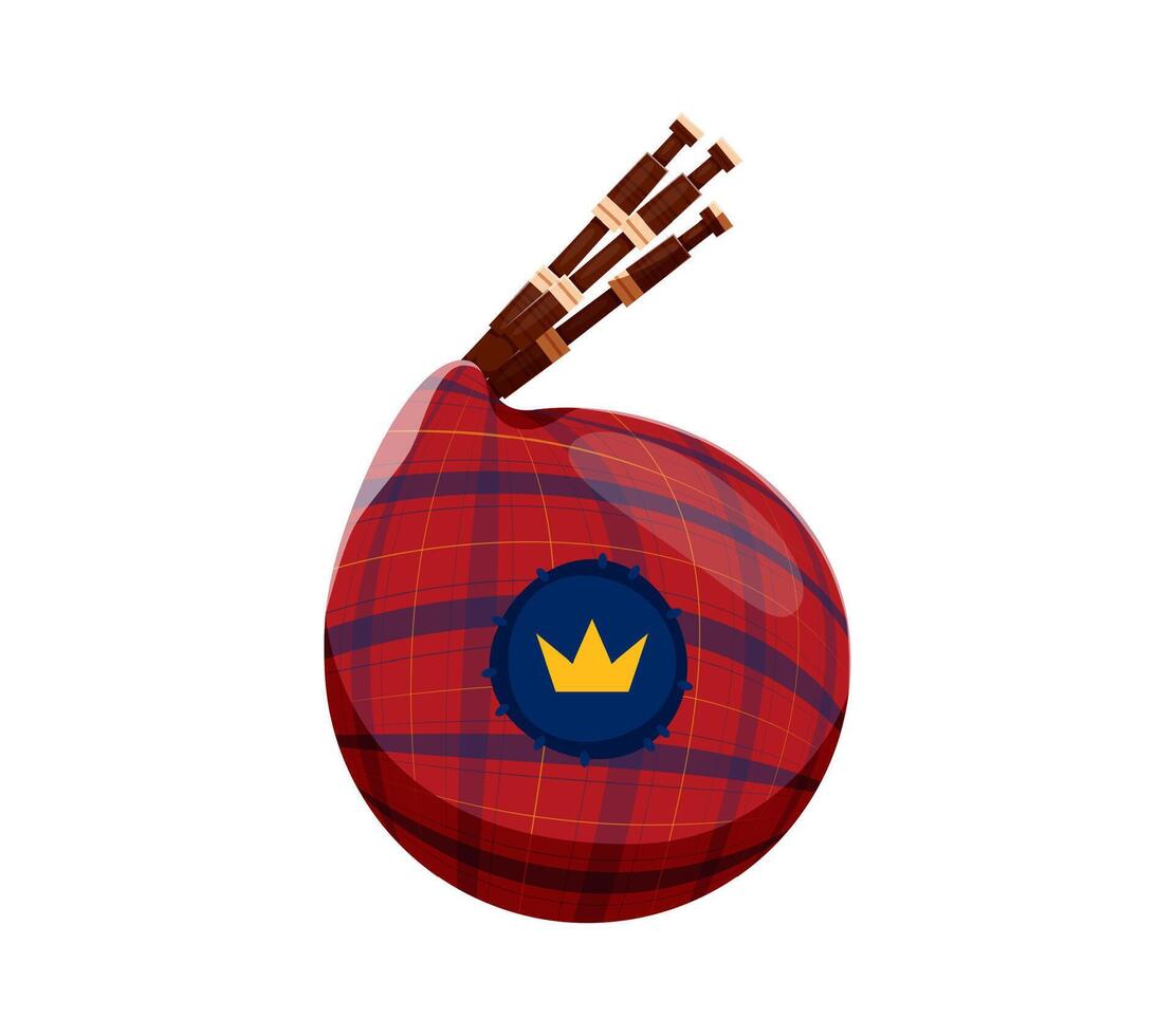 Bagpipe musical instrument font 6 digit symbol vector