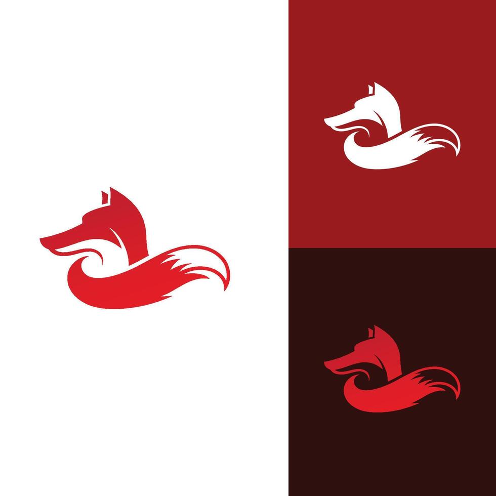 A minimalist silhouette of a fox standing tall, emphasizing its elegant form vector