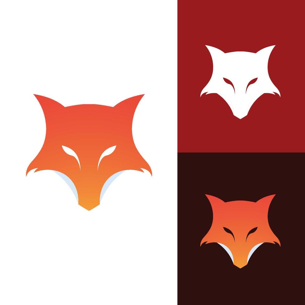 A simple yet striking silhouette of a fox. vector
