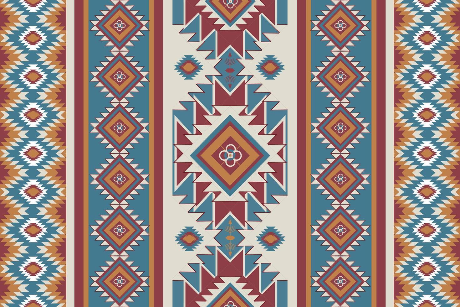Native vintage abstract American Ethnic pattern. vector