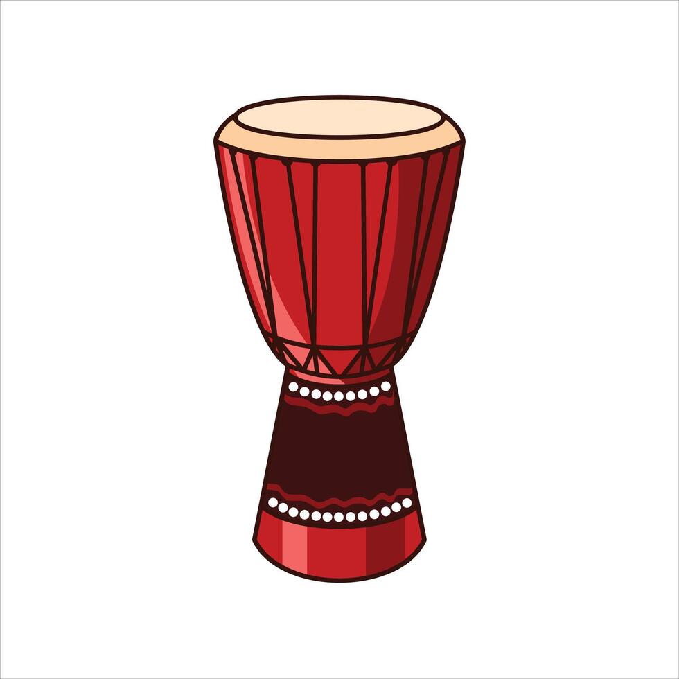 traditional drum musical instrument illustration design vector