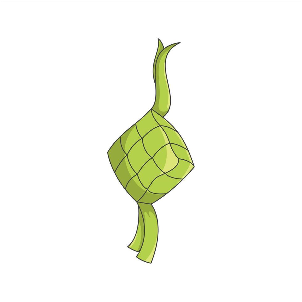 ketupat element illustration design vector