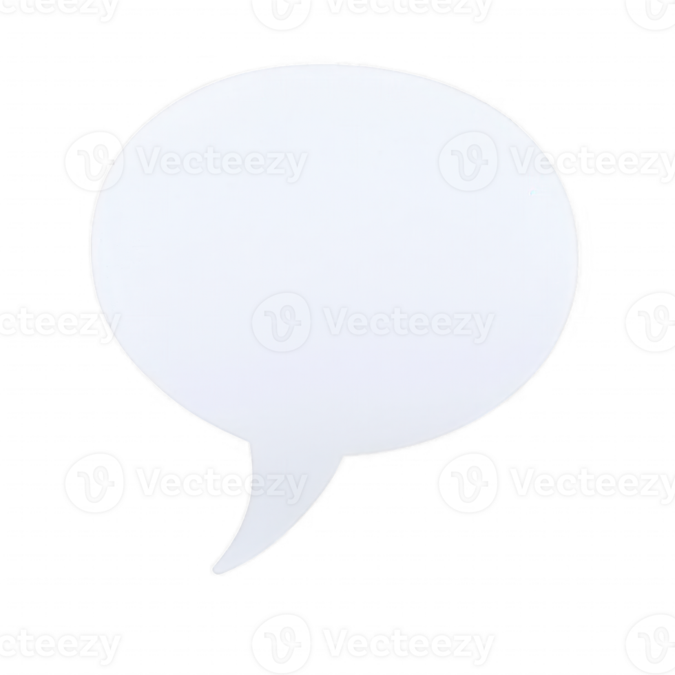 A blank speech bubble for adding customized dialogues in graphic designs. png
