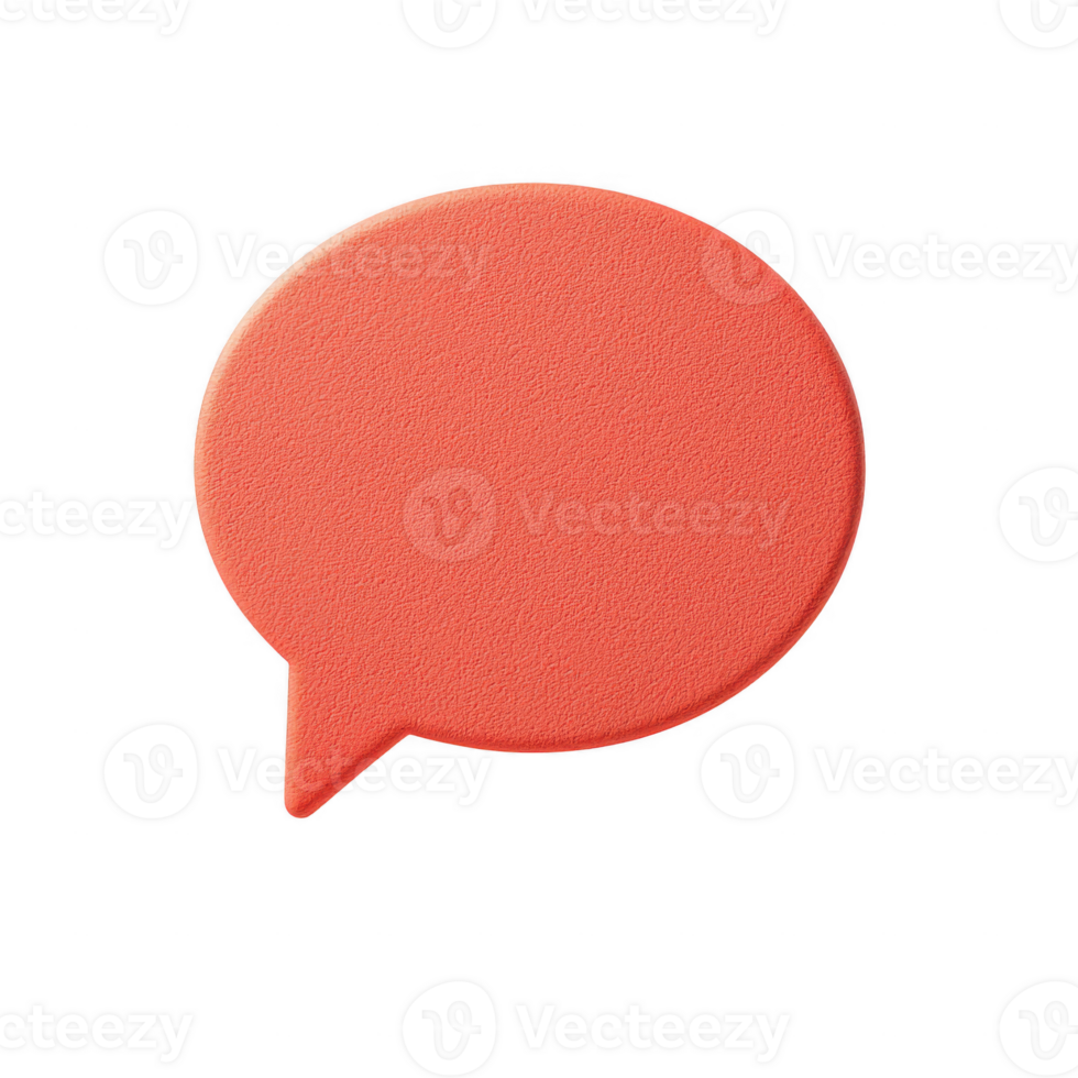 Colorful speech bubble icon for communicating ideas and messages visually. png