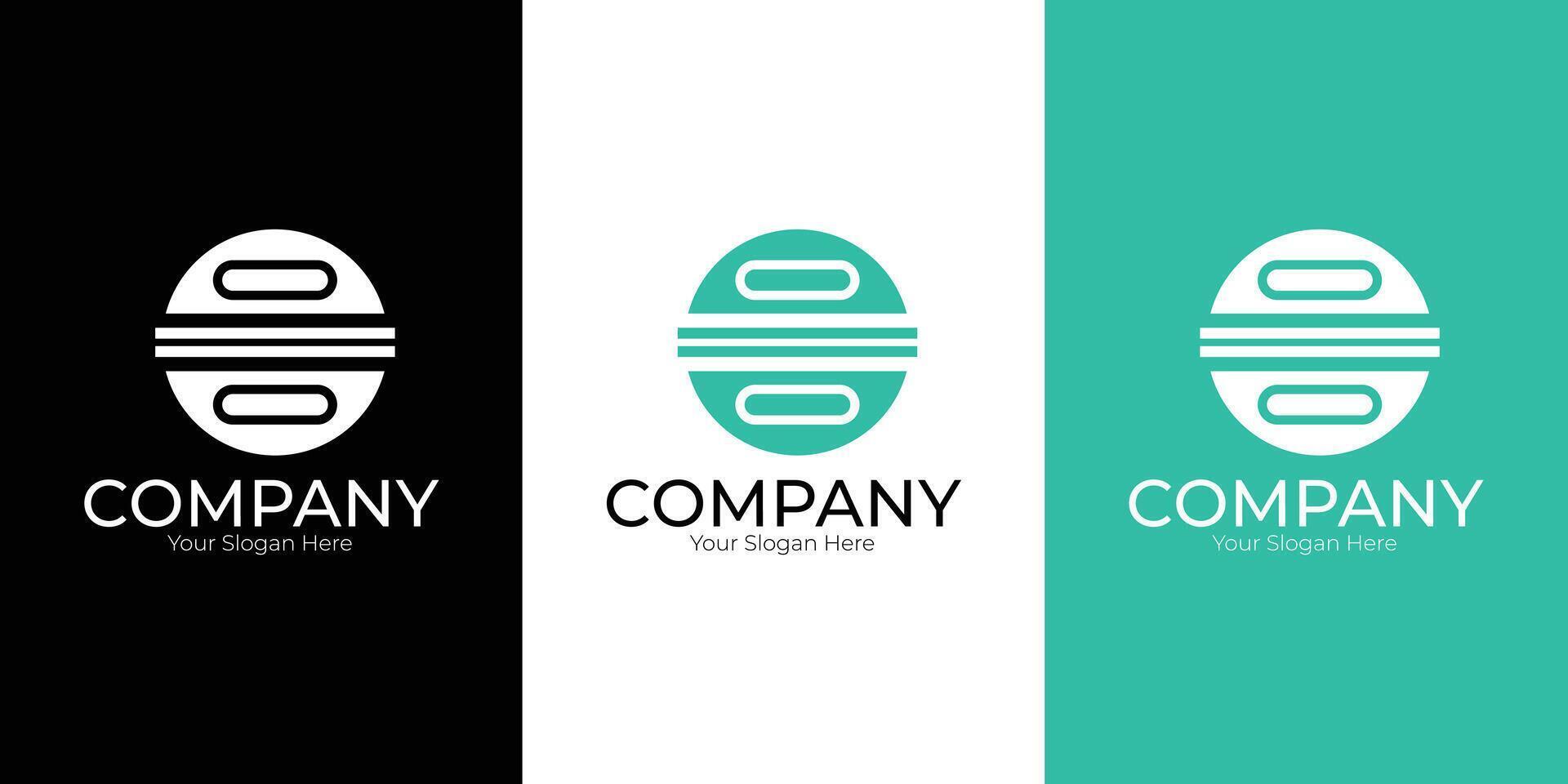 Modern and minimalist company logo, ideal for professional branding. vector