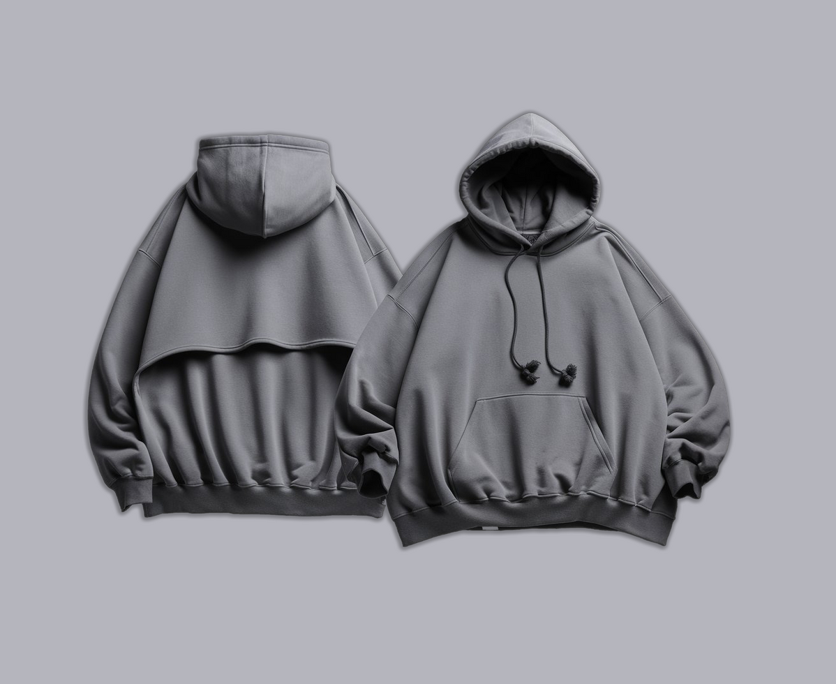 Hoodie mockup featuring isolated longsleeve hoodie styles for textile and apparel presentations psd