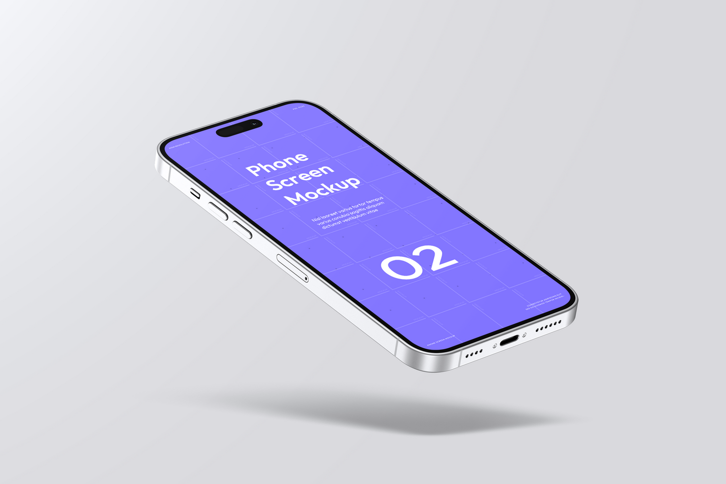 Phone Touch Screen website Mockup psd