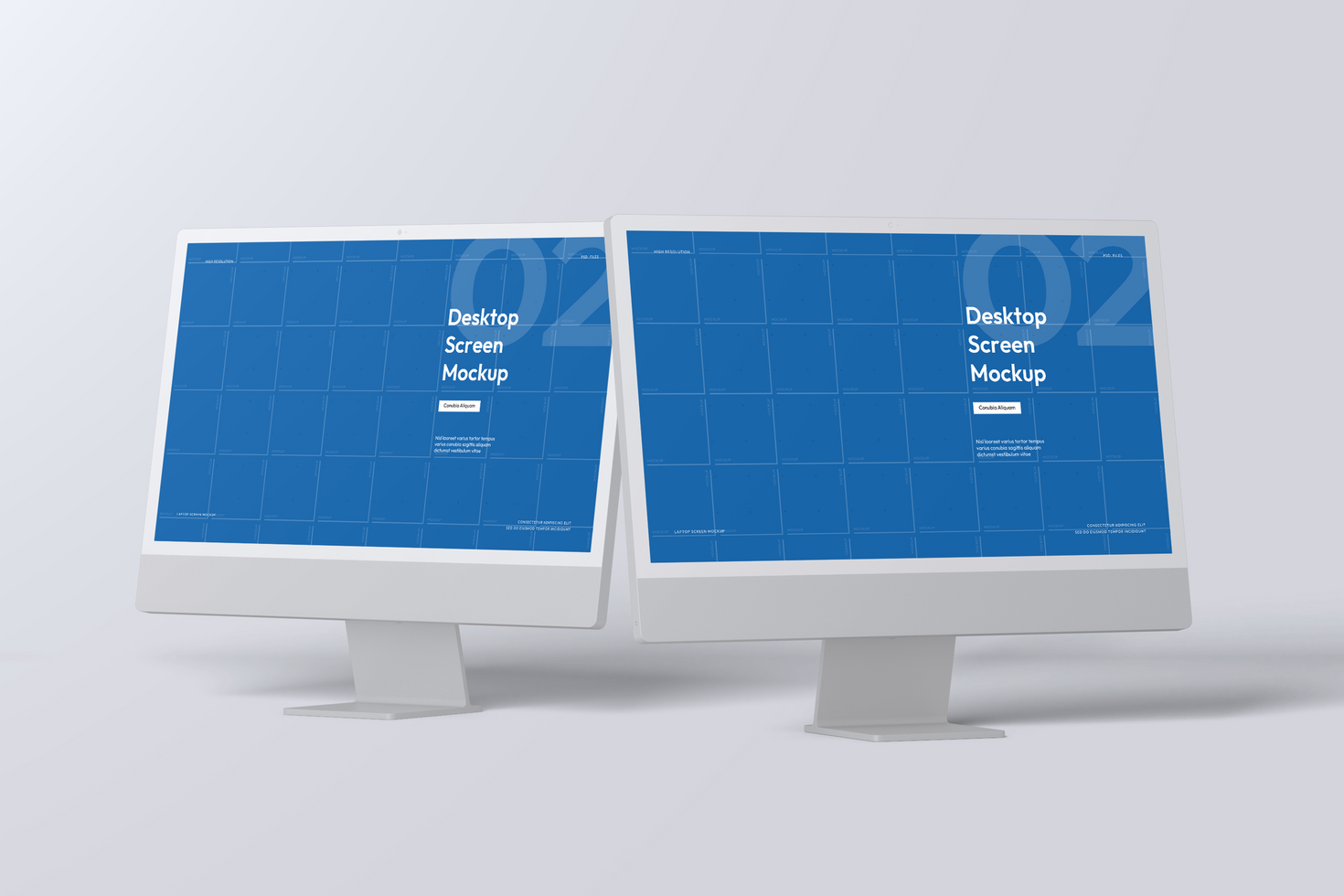Desktop Digital Screen Mockup psd