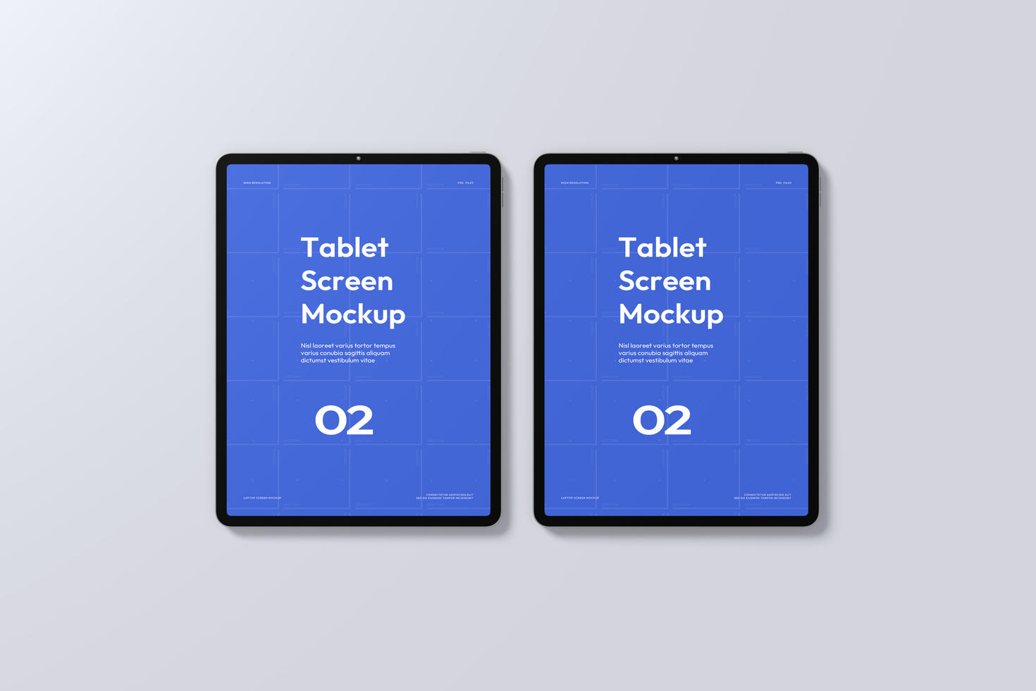 Tablet Digital Screen Mockup psd