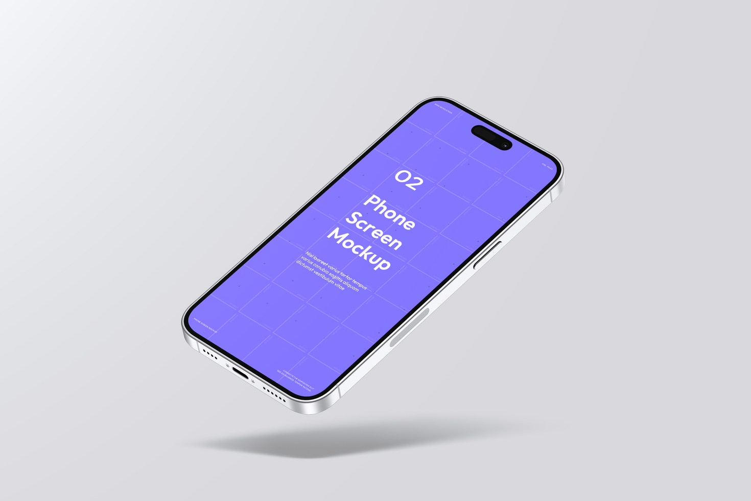 Phone Touch Screen web Mockup psd