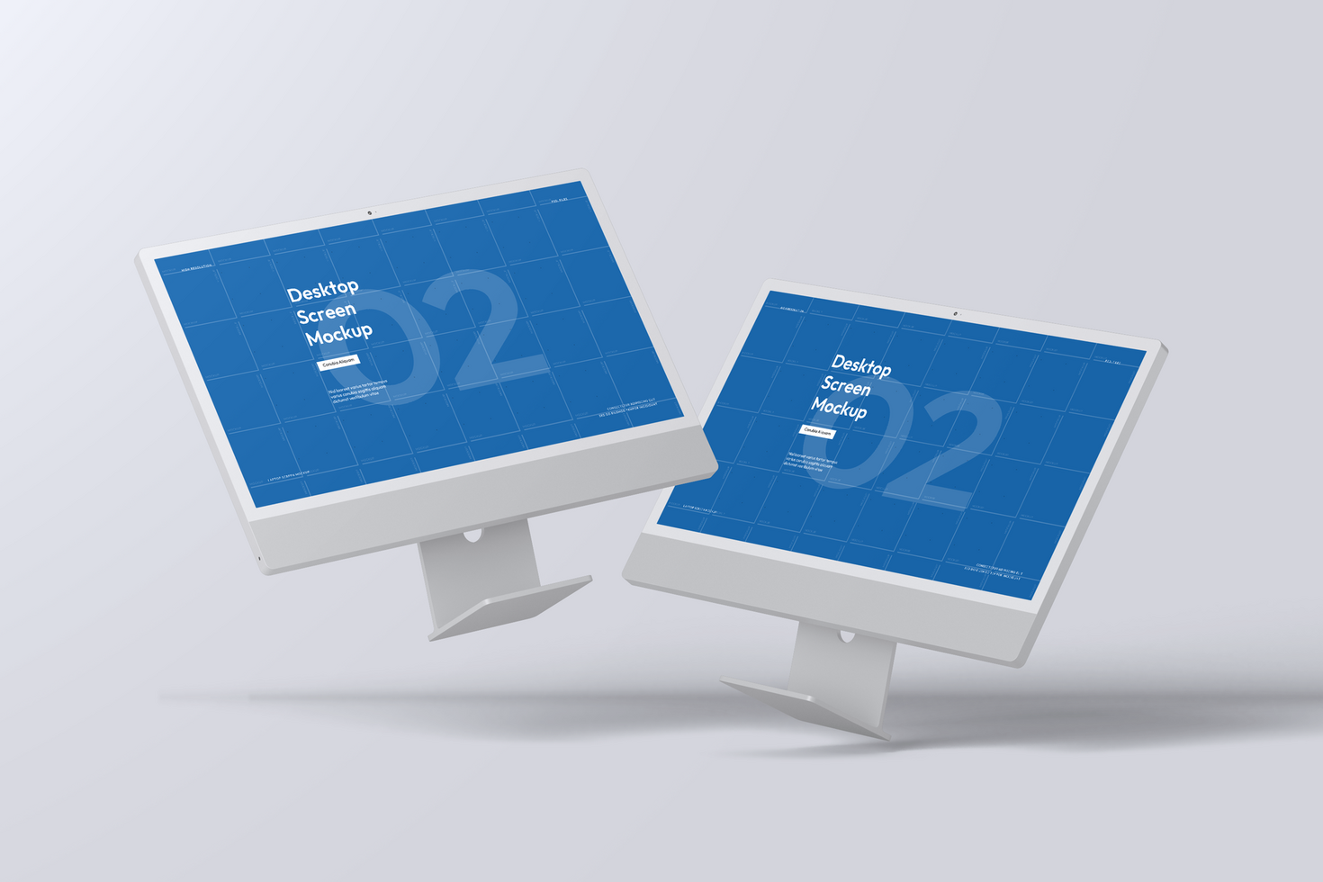 Desktop Screen Web Mockup psd