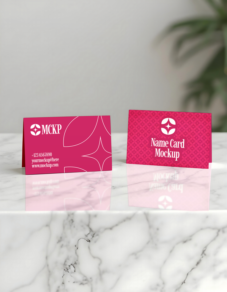 Card Beauty Skin Care Branding Mockup psd