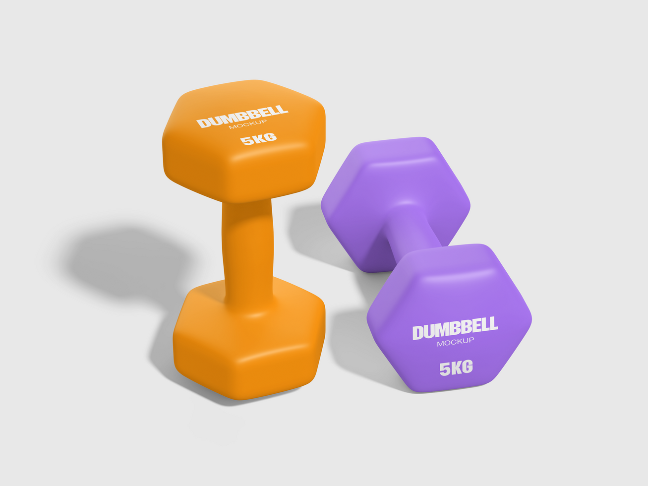Gym Dumbbell Mockup psd