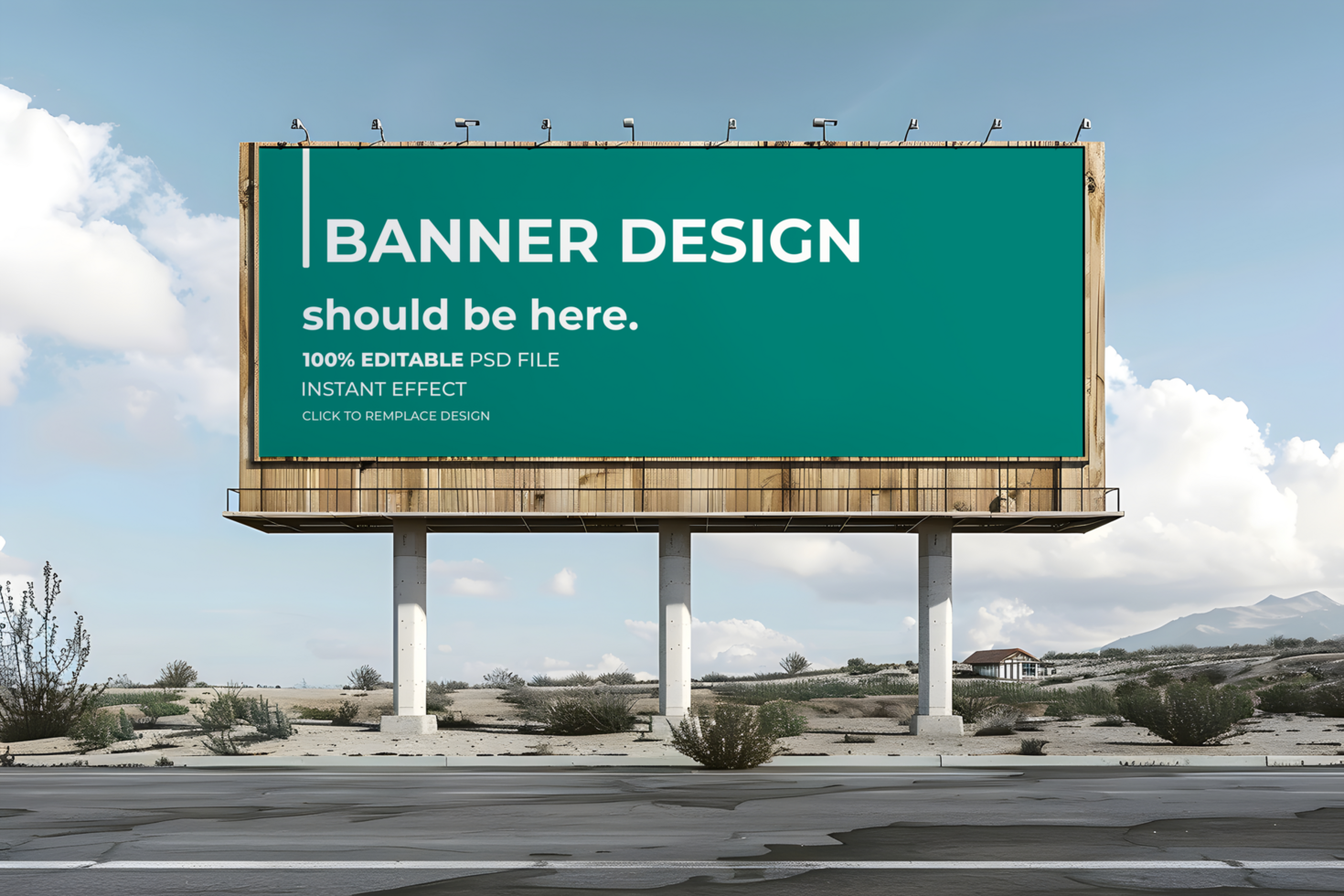 Professional 3D Billboard Mockup for Marketing Campaigns psd