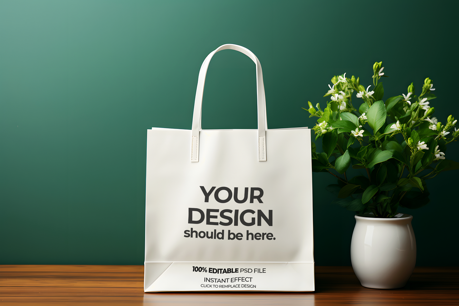 Minimal Tote Bag Mockup for Easy Use psd
