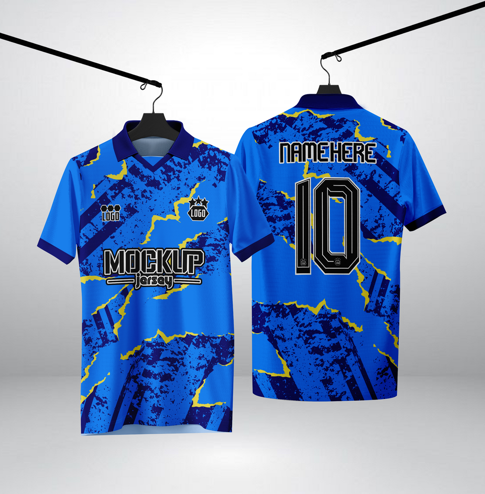 blues jersey mockup psd