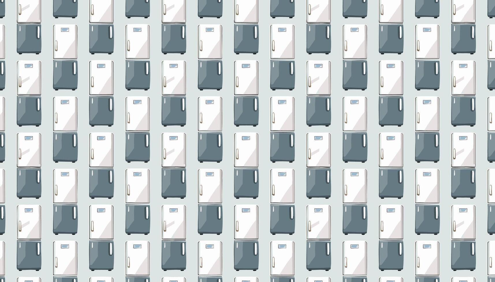 Refrigerator seamless pattern. Household appliances background. illustration. vector