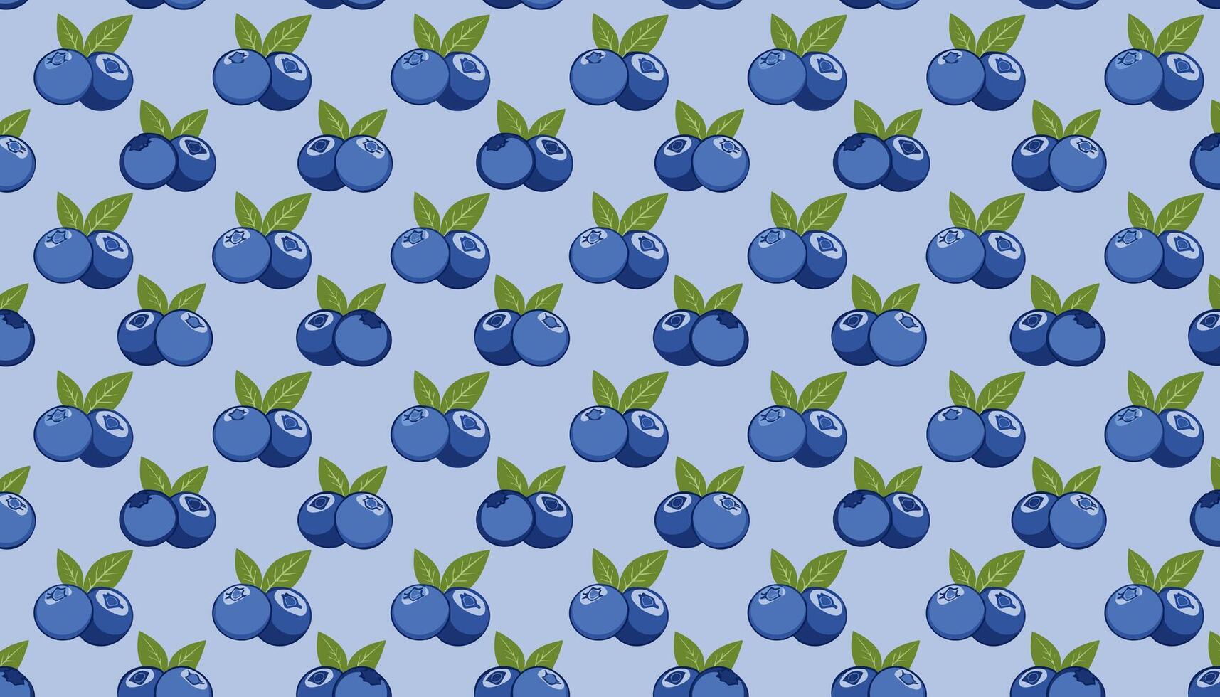 Blueberry seamless pattern. illustration. vector