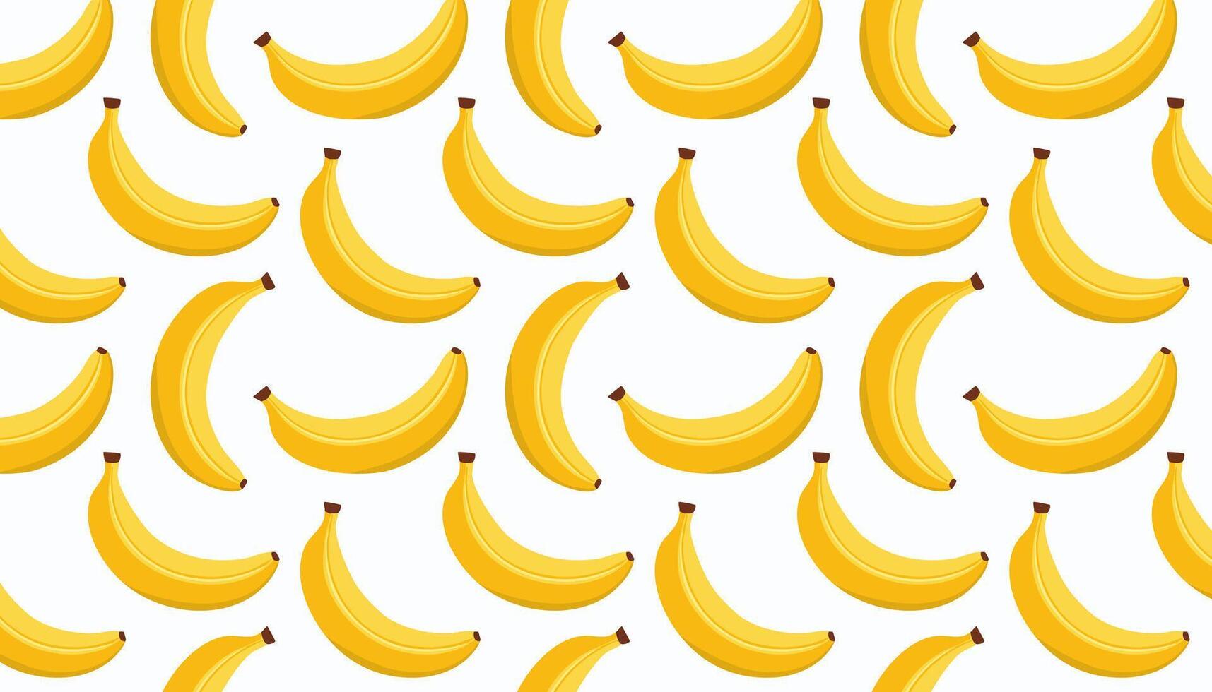 Bananas seamless pattern on white background. illustration for your design vector