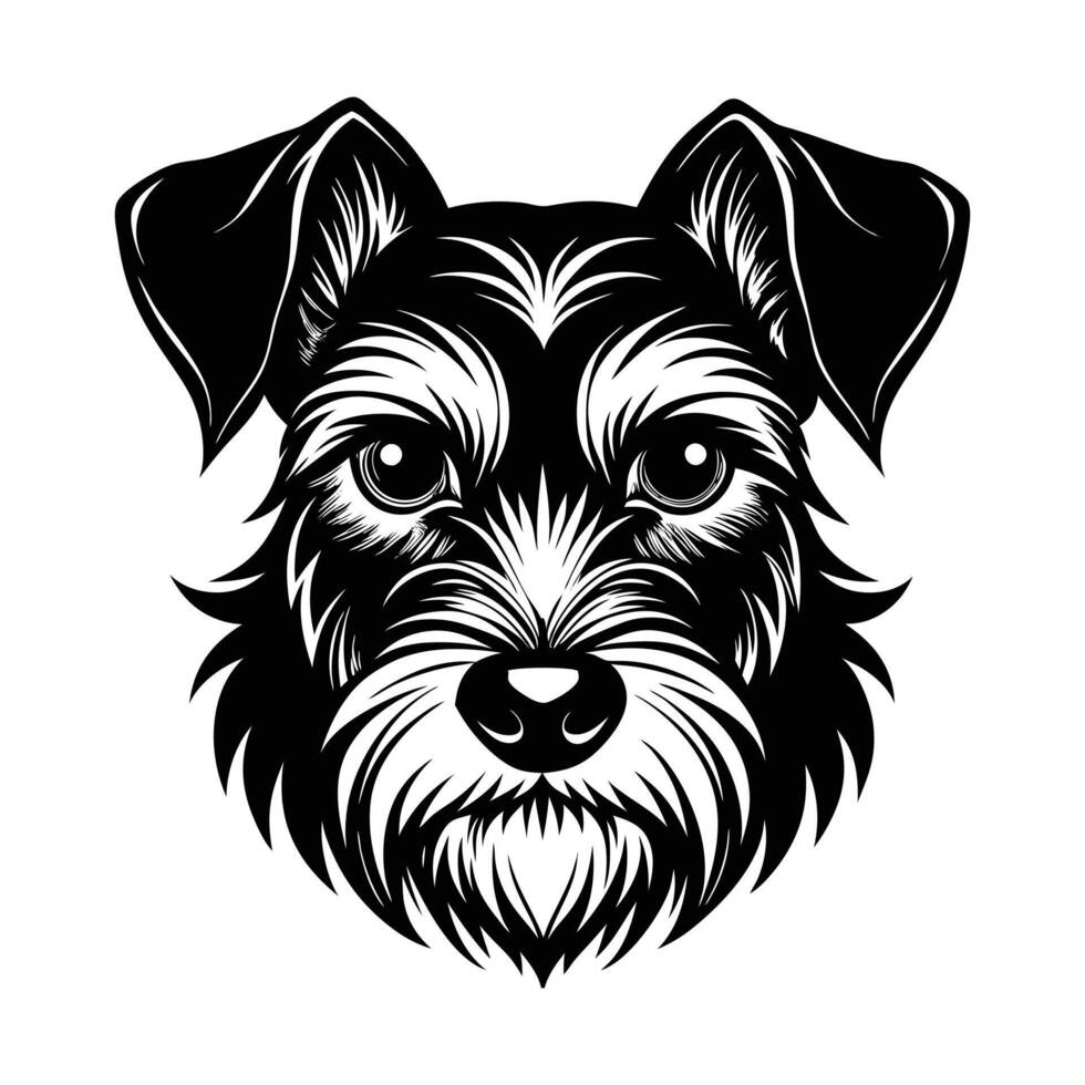 Miniature Schnauzer Silhouette vector