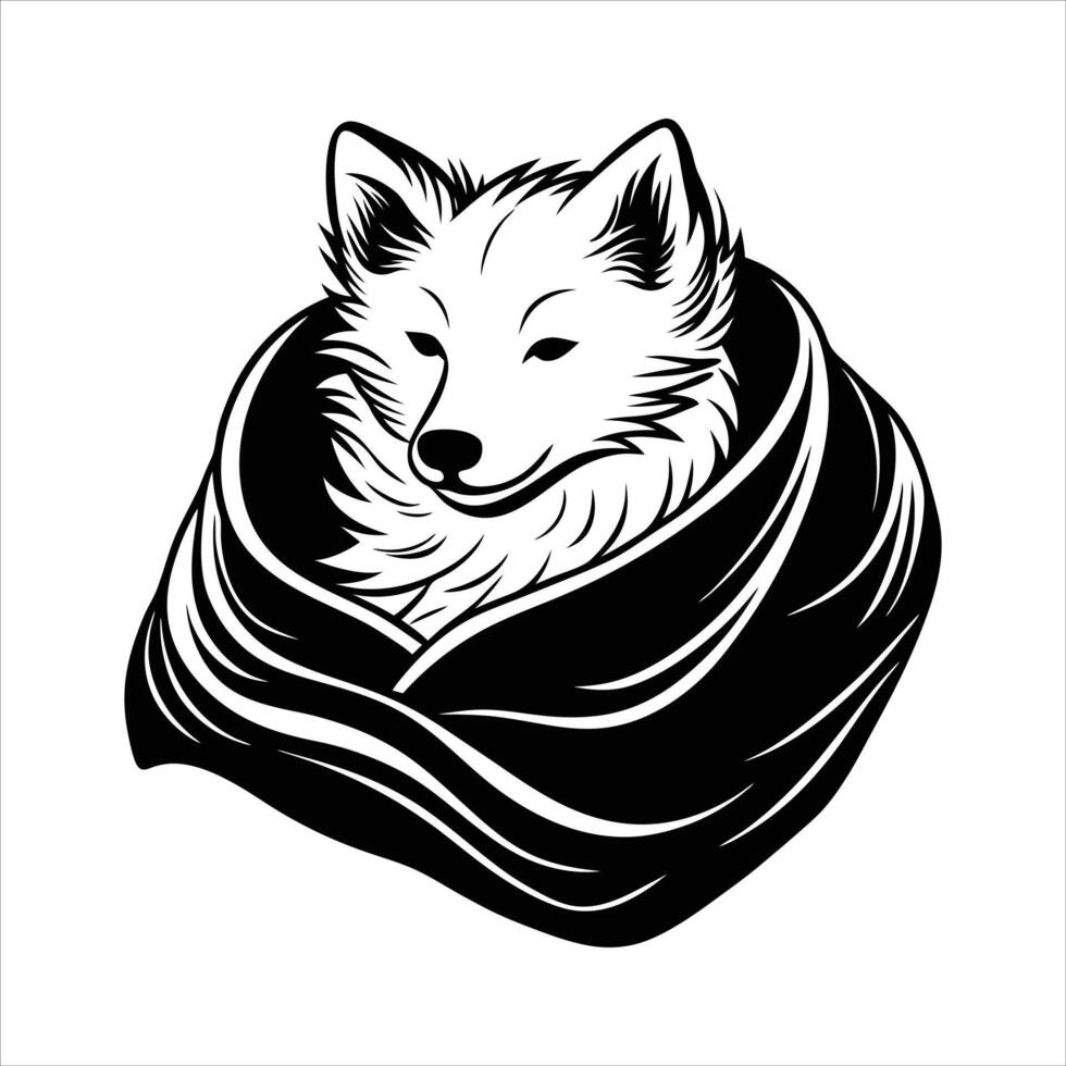 American Eskimo Dog vector