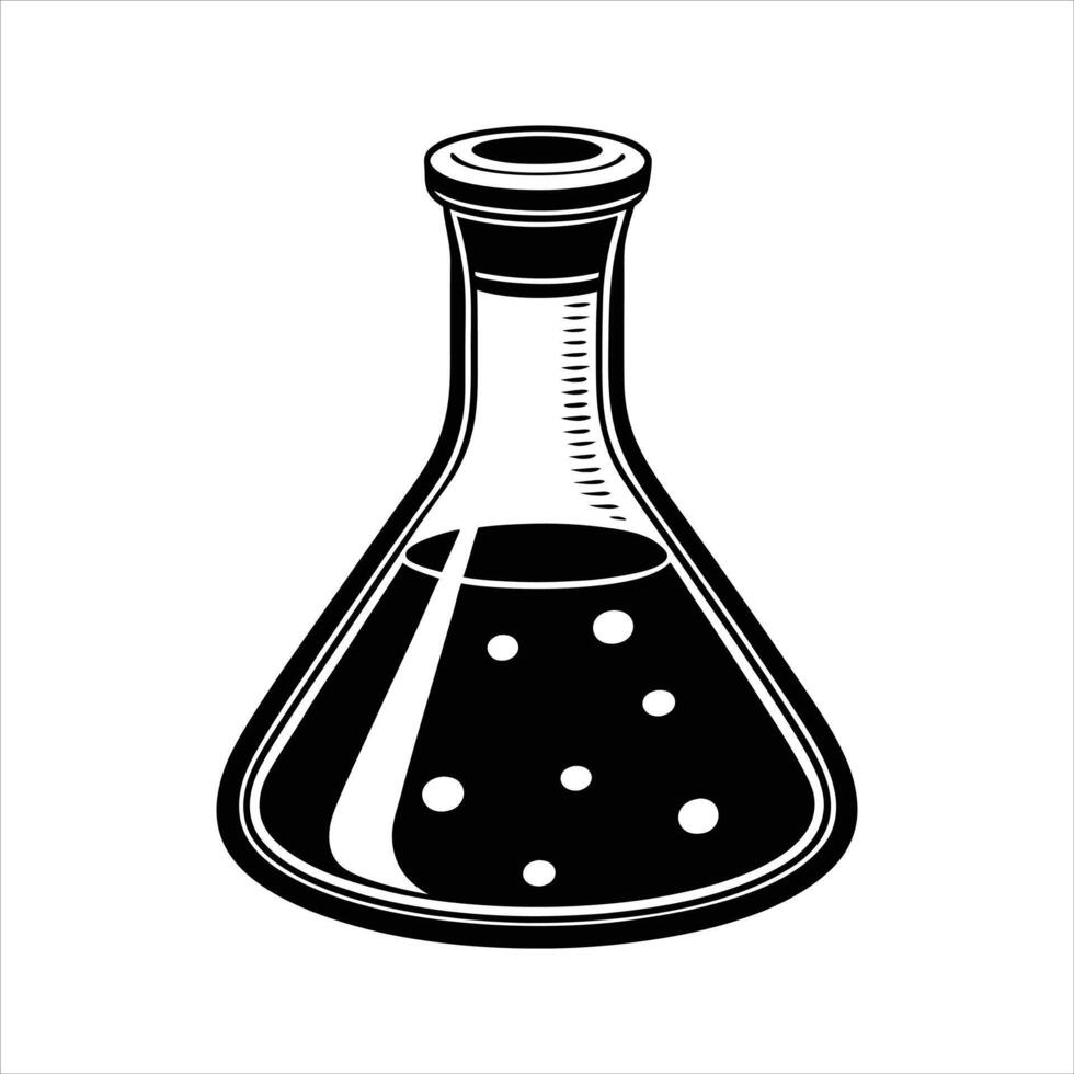 Laboratory Flask Scientific Glassware vector
