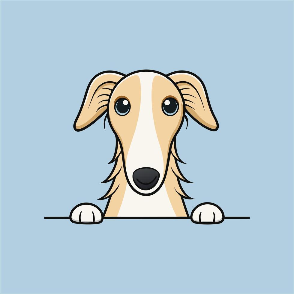 Peeking Welsh Corgi Dog Peeking Face illustration vector